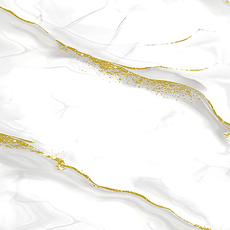 Golden Wave Cloud Pattern Soveromsvegg PET Transfer Film