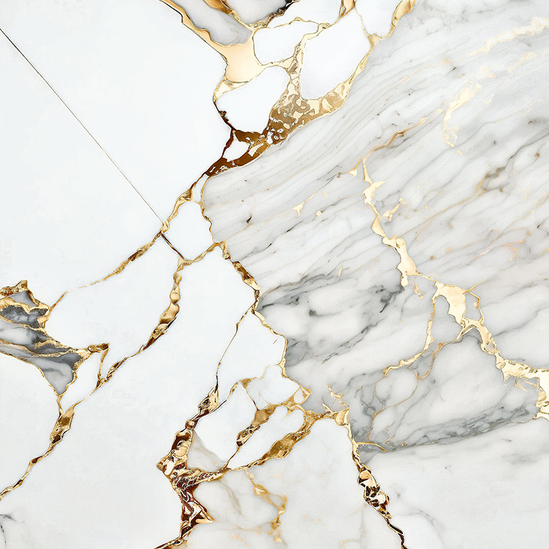 Deep Ocean Gold Pattern Stue Vegg 3D Transfer Film